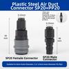 Plastic Steel Material Self-Locking Quick Connector Quick Coupling Connector  For Compressor