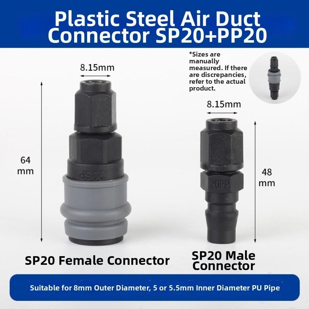 Plastic Steel Material Self-Locking Quick Connector Quick Coupling Connector For Compressor