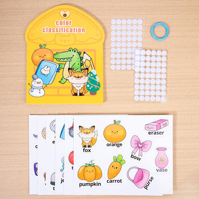 Early Education Number Color Classification Quiet Sticker Book Children's Logical Thinking Educational Toy