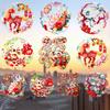 Colorful 2026 New Year Window Stickers Year of Horse Window Glass Decor  Party Display Window