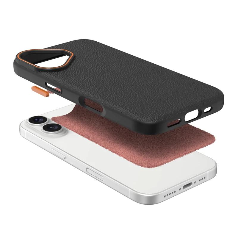 Роскошный деловой чехол из искусственной кожи с рисунком личи, мягкий чехол из ТПУ для iPhone 16, 14, 15, 13, 12, 11 Pro Max, 16Plus, противоударный чехол на заднюю панель