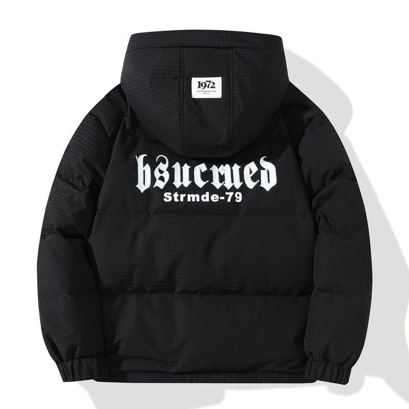 90 Белая утиная пуховая куртка мужская зимняя пара утепленная одежда свободная большого размера утолщенная молодежная студенческая куртка