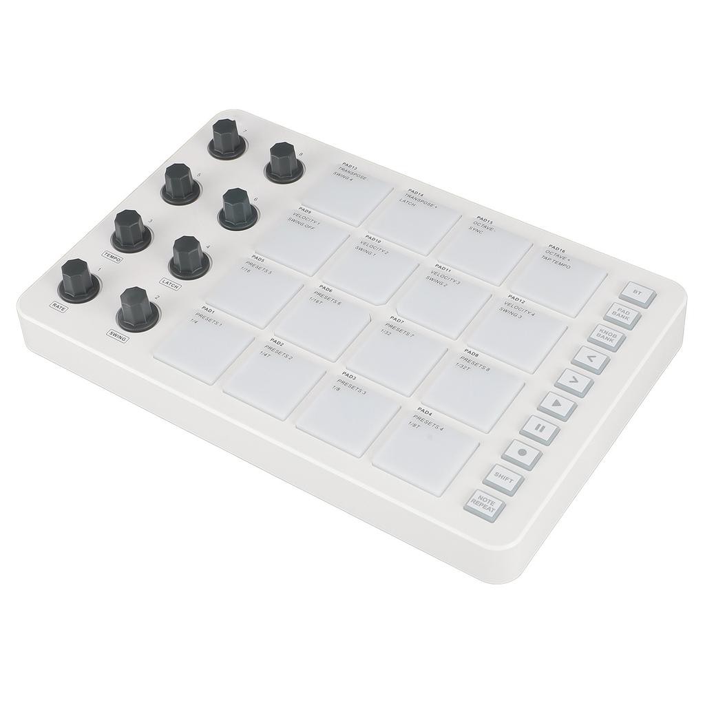 SMC PAD Bluetooth MIDI-контроллер Портативный USB MIDI-контроллер ударных пэдов с 16 пэдами с подсветкой RGB 8