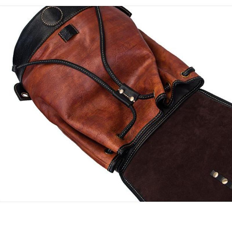 Johnature Рюкзак из натуральной кожи в стиле ретро, ​​женская дорожная сумка, большая вместимость, первый слой, женский рюкзак из воловьей кожи, студенческие сумки