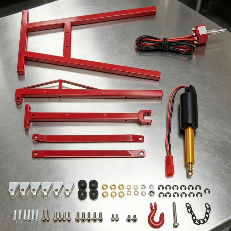 1/10 Scale Garage Set Detailed Simulation Rc Engine Hoist Realistic Model Car
