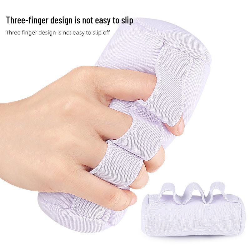 Three-Finger Grip Trainer with Palm Pad for Hand Strength and Stress Relief