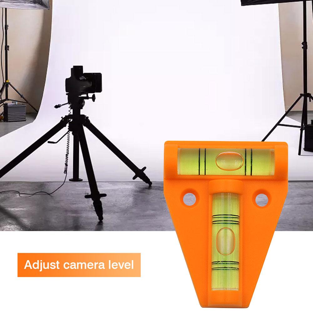 Yellow Green Mini T Type Spirit Level Measurement Instrument Triangular Level T-type Spirit Bubble Shell Plastic Measuring Tools