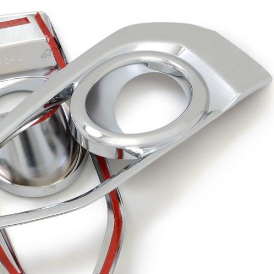 For Honda Fit Jazz 2018 2019 Chrome Front Fog Lamp Light Cover Trim Bezel