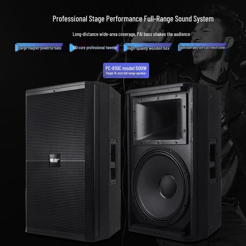 Weishu PC-610 Professional 10-inch Full-Range Audio System (CN version)