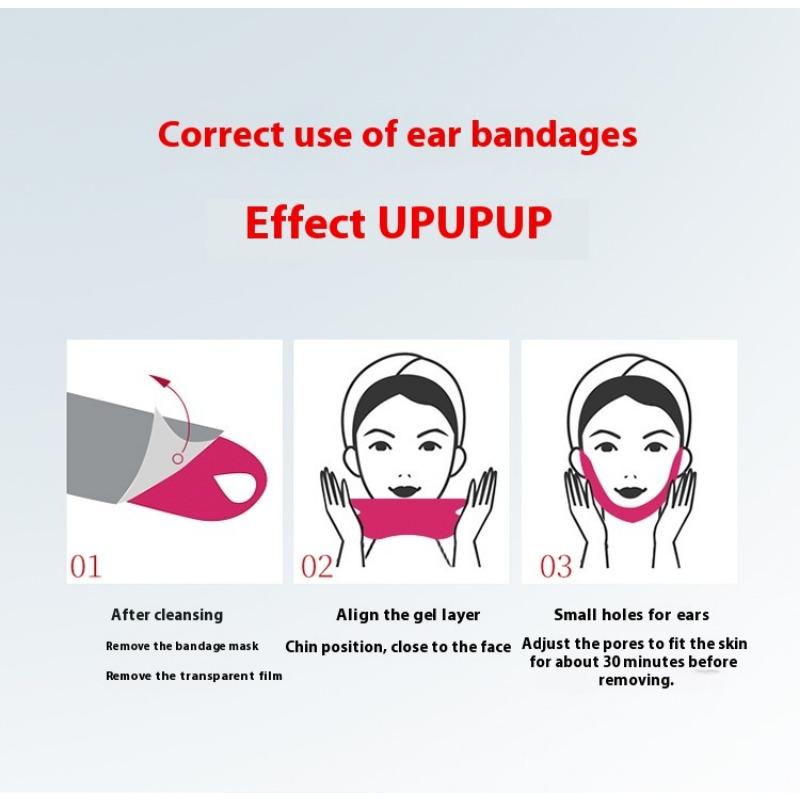 Rejuvenating Red Bandage Lift Mask Hydrating and Moisturizing V-shaped Face Tightening Masseter Face