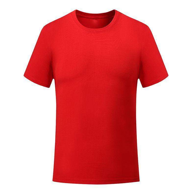Мужские Женские Однотонные Хлопковые Удобные Футболки с Коротким Рукавом и Круглым Вырезом