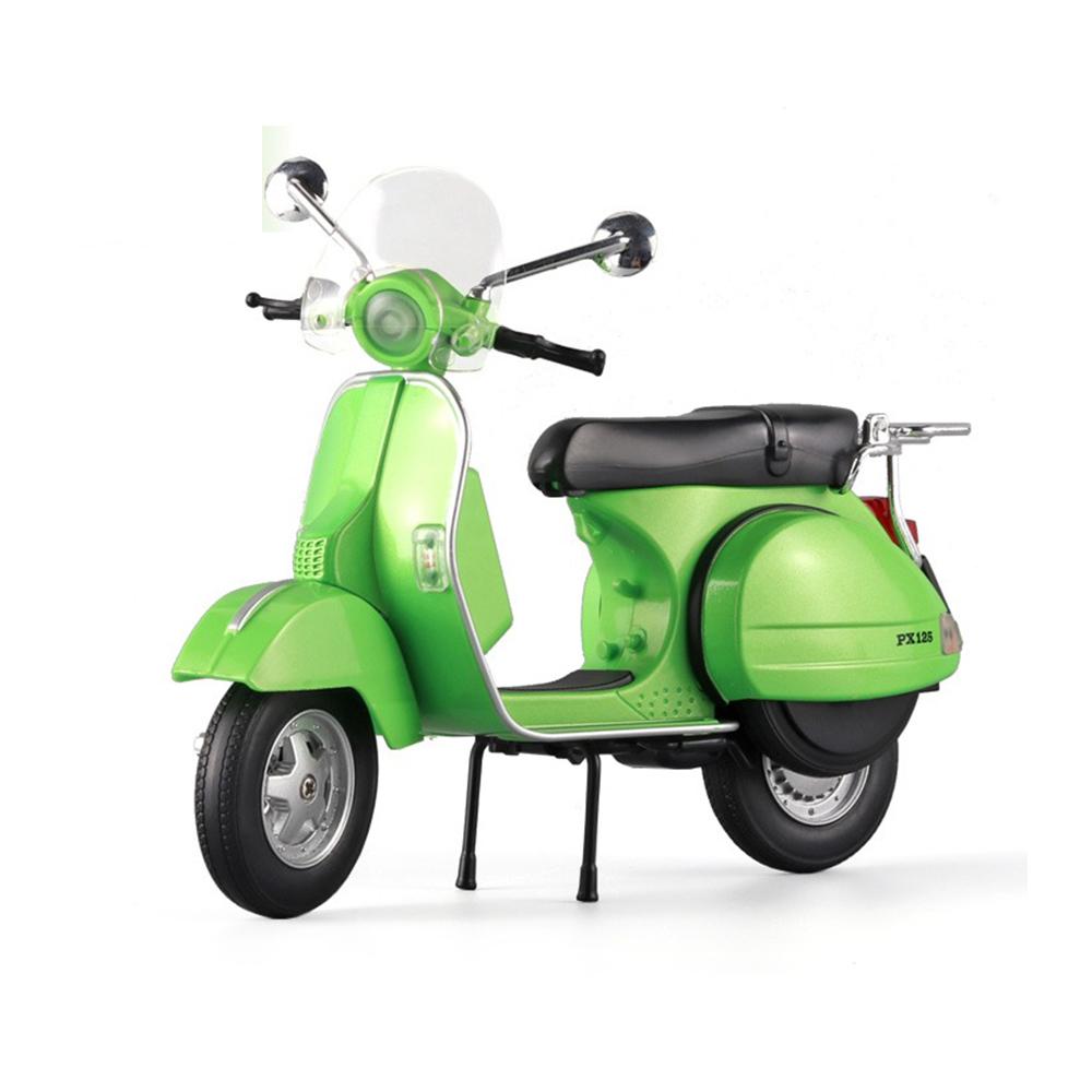 1/10 весы Vespa 125 Urban Mini Модель мотоцикла из литого металла для отдыха, игрушка для мотоцикла, имитация звука и света, подарок для детей