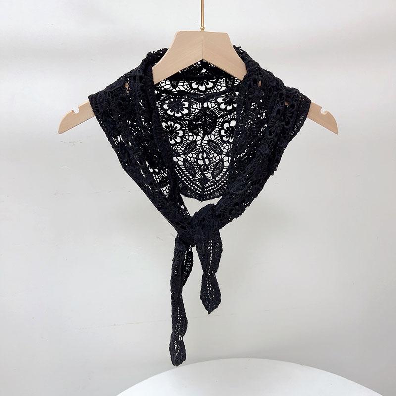 Женский Весенний и Летний Хлопковый Треугольный Шарф Сетчатый Вязаный Пляжный Бандана Платок Пашмина Шаль Платок Хиджаб