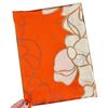 New fashionable orange line camellia square scarf sunscreen women's foreign style printing shawl scarf imitation silk scarf