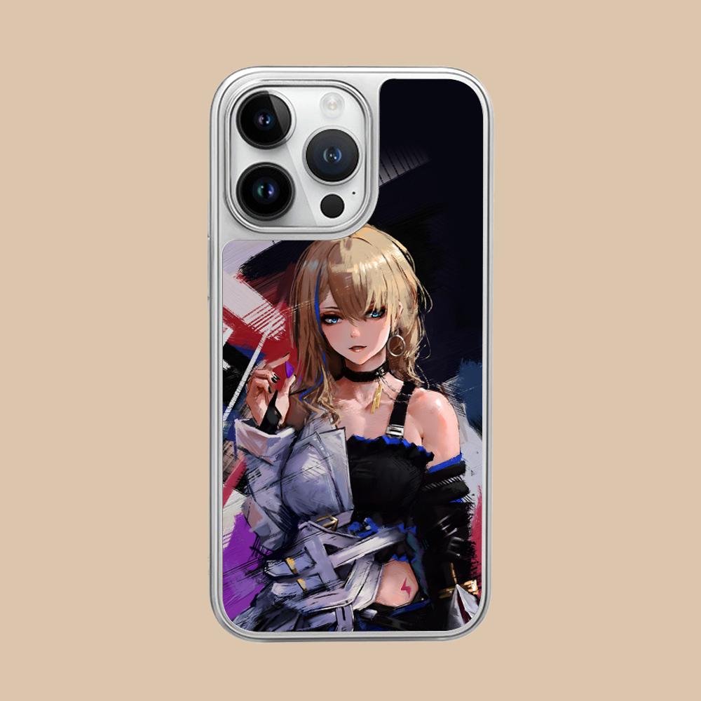 HSR Serval Серебряное покрытие Чехол для мобильного телефона для iPhone 17 16 15 14 13 12 11 Air Pro Max Plus Цветная обложка