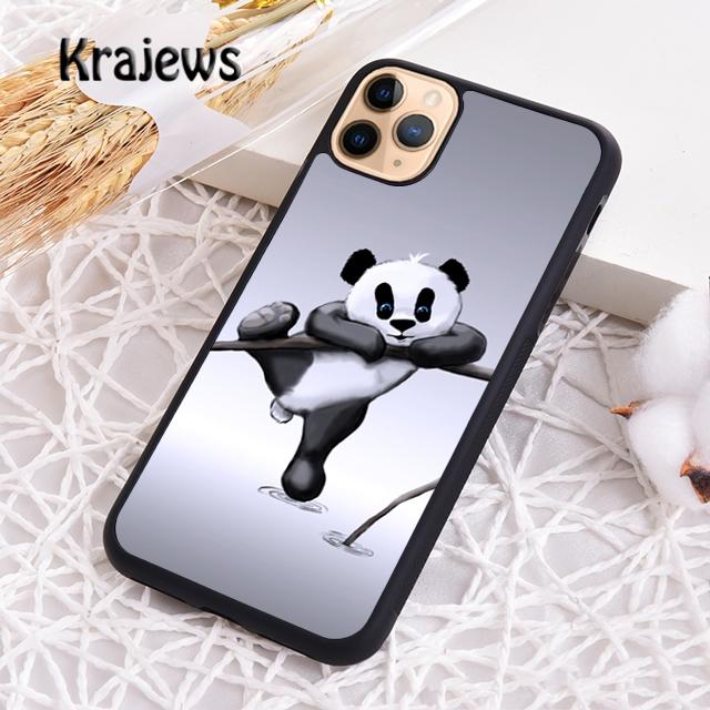 Krajews Cute Baby Panda For iPhone 17 Air 16 Phone Case Cover 15 14 plus 12 13 pro max coque