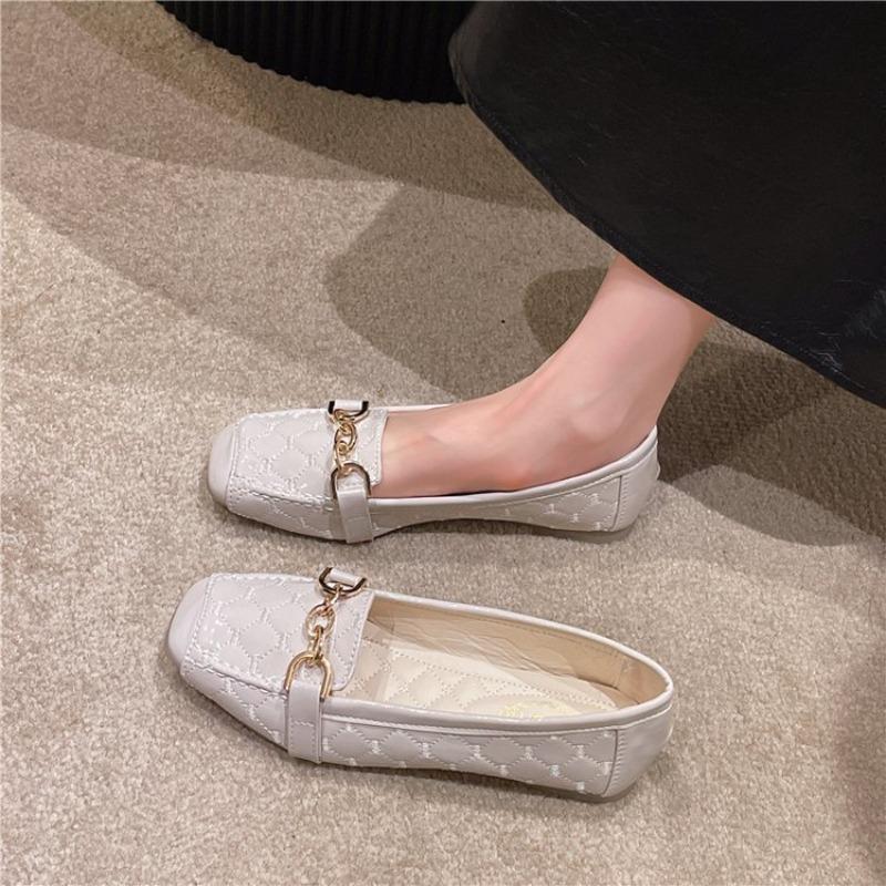 Модные женские кожаные балетки Весна Новые повседневные модные мягкие подошвы дышащие яркие кожаные розовые балетки из лакированной кожи для женщин