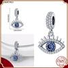 Подвески Plata De Ley S925, серебряный хамелеон, светящийся светлячок, самолет, чемодан, подходит для S925, оригинальные браслеты, кулон, ювелирные изделия своими руками