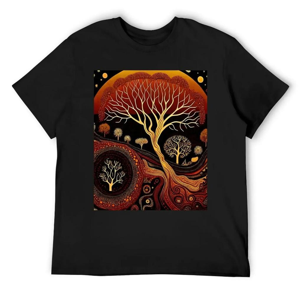 Aboriginal Landscape T-Shirt sublime hippie clothes animal prinfor boys mens tall t shirts