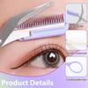 Beauty Trimmer Stainless Steel Eyebrow Scissors with Comb for Personal Care Portable Non Slip Professional Makeup Tool Scissors