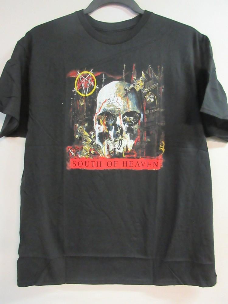 ОФИЦИАЛЬНЫЙ МЕРЧ SLAYER 2023 ЮЖНЫЙ НЕБЕСНЫЙ КОНЦЕРТНЫЙ МУЗЫКАЛЬНЫЙ УНИСЕКС ФУТБОЛКА EXTRA LARGE