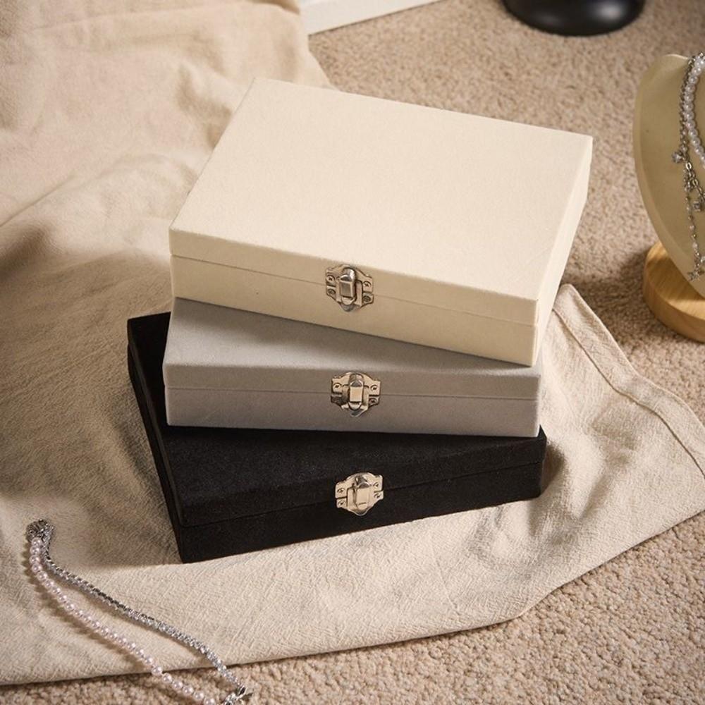 Small Size Jewelry Organizer Case Portable Jewelry Display Box Velvet Jewelry Box for Home Use