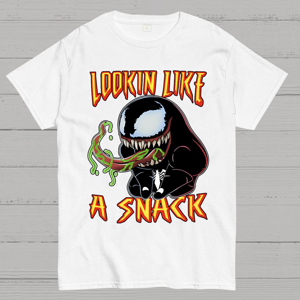 I like snacks Venom Cotton Summer Casual Cool Loose T-Shirt
