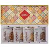 Vedaka Premium Dry Fruits Combo | Подарочная коробка 400 г | Миндаль 100 г, Кешью 100 г, Изюм 100 г, Фисташки 100 г