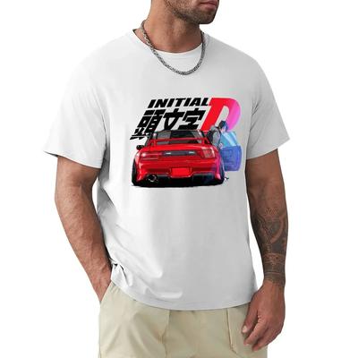 Футболка Initial D Movie Харадзюку Футболка с коротким рукавом 100% хлопок Графическая футболка Топы