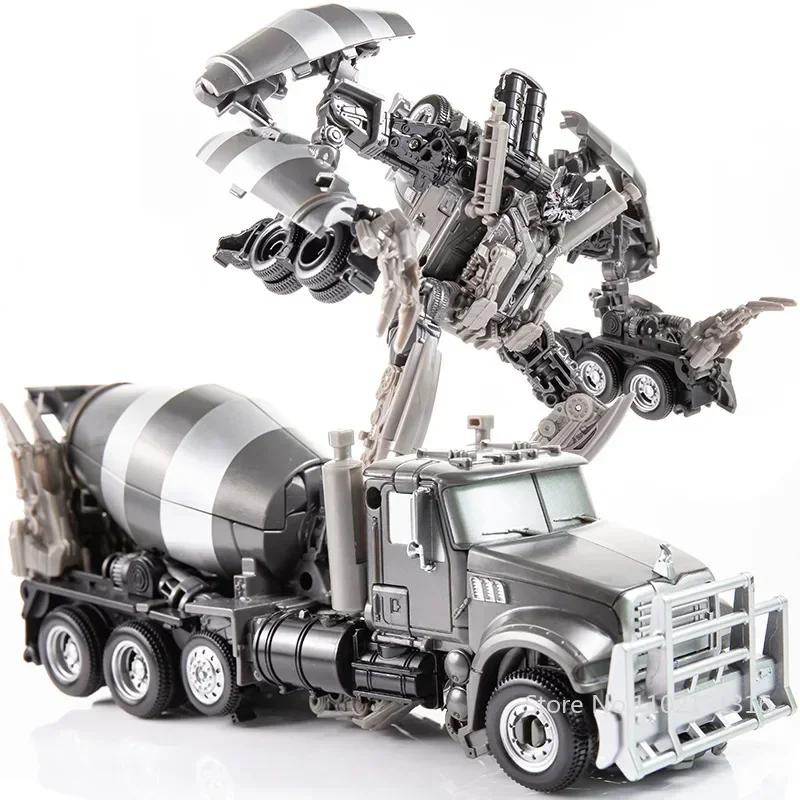 AOYI 8 IN 1 Oversize Devastator Transformation Toys Boy Anime Hook Action Figures Robot Car Engineering Vehicle Model Kids 48cm