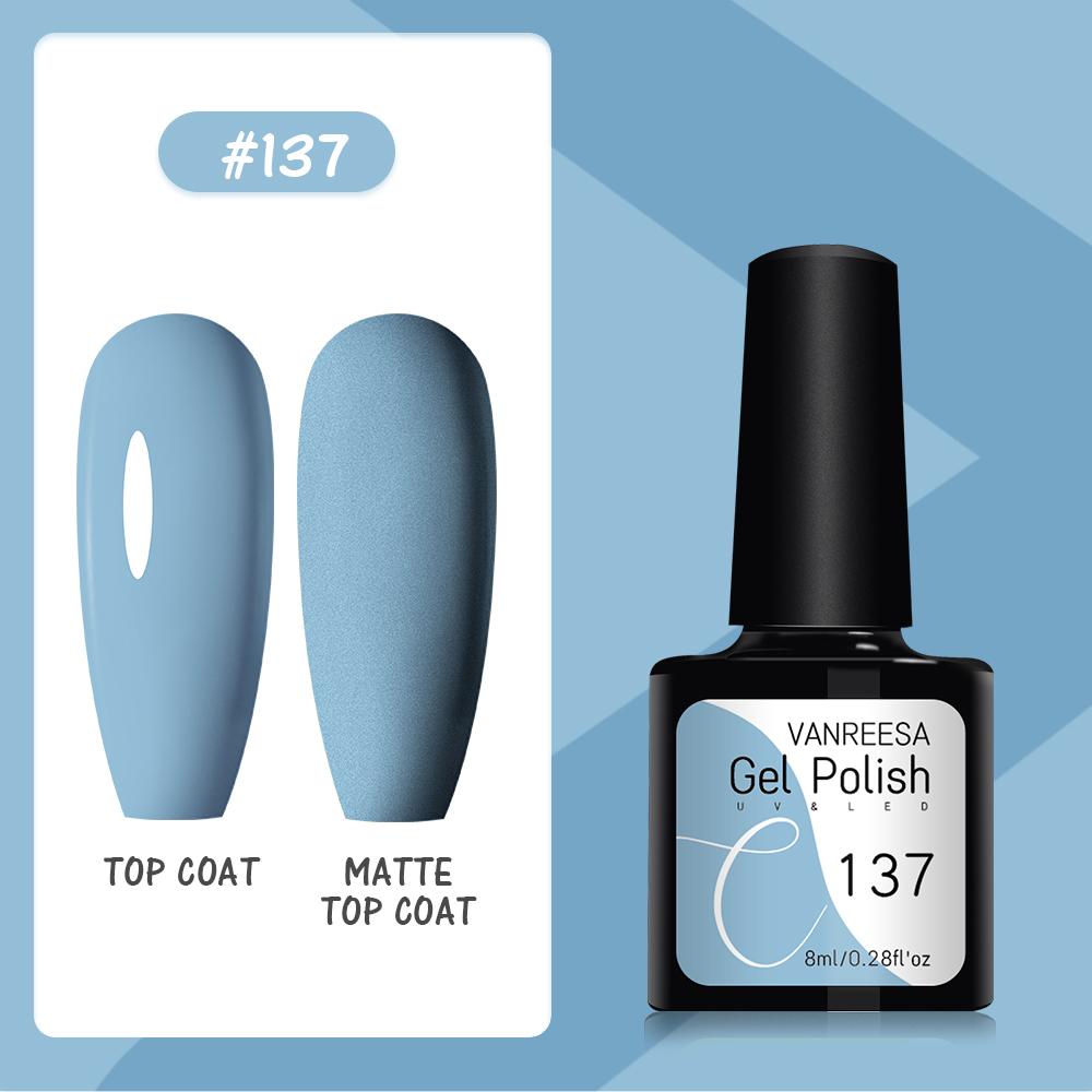 VANREESA Набор гелей для ногтей 111 цветов Гель-лак для ногтей Soak Off Базовое покрытие Верхнее покрытие Маникюр для ногтей УФ-светодиодный полуперманентный лак Стойкий гель для дизайна ногтей