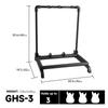 GHOSTFIRE Holds 3 Folds Up for Stable Includes Rubber Bands To Protect Adjustable Guitar Stand for Easy Suitable for Acoustic and Bass Guitars