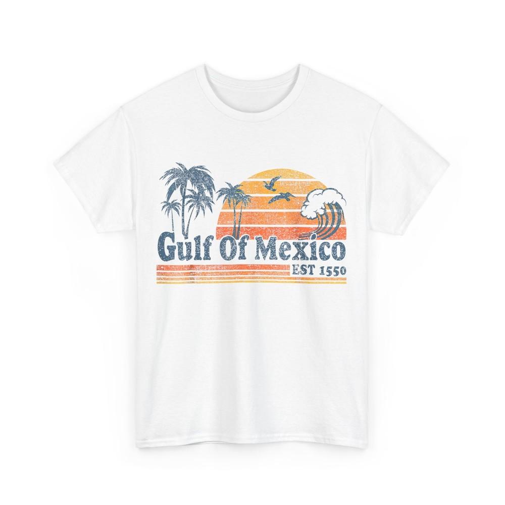Gulf of Mexico Est 1550 Retro Vintage Beach T-shirt