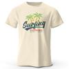 Мужская футболка с графическим принтом Vintage Surfing Carlifornia, 100% хлопок, с круглым вырезом и короткими рукавами, свободные футболки для отпуска