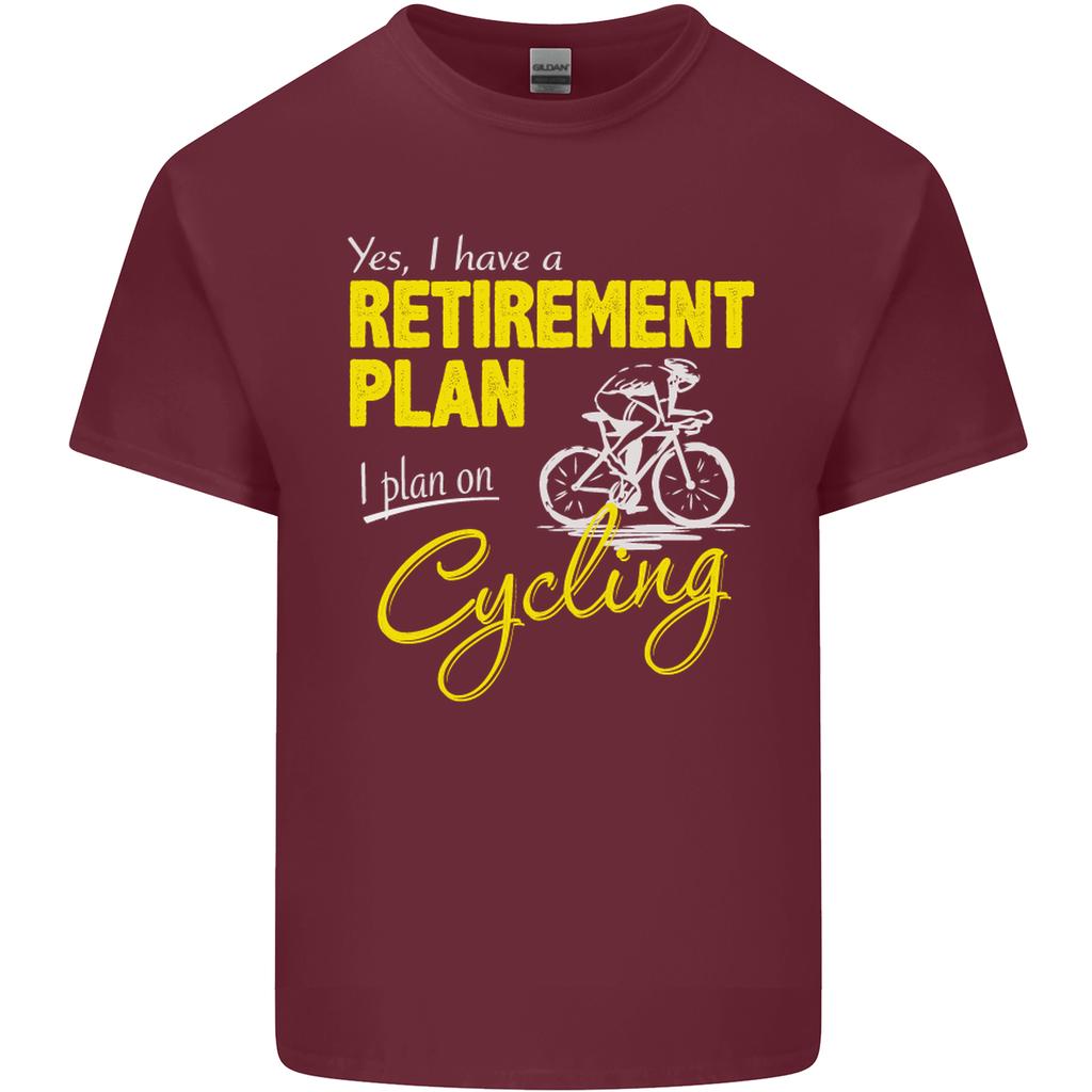 Cycling RetireUnisext Plan Cyclist Funny Unisexs Light Cotton TShirt