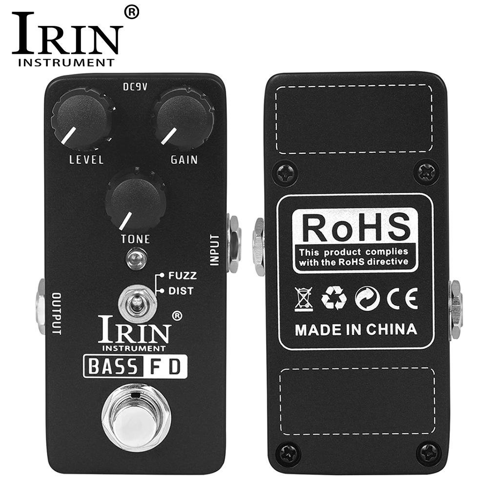 IRIN RS-22 BASS FD Педаль Fuzz/Distortion Режим Электробас/Гитара Педаль эффектов True Bypass Гитарные запчасти и аксессуары