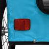 Bicycle Trailer for Dogs Blue Oxford Fabric and Iron