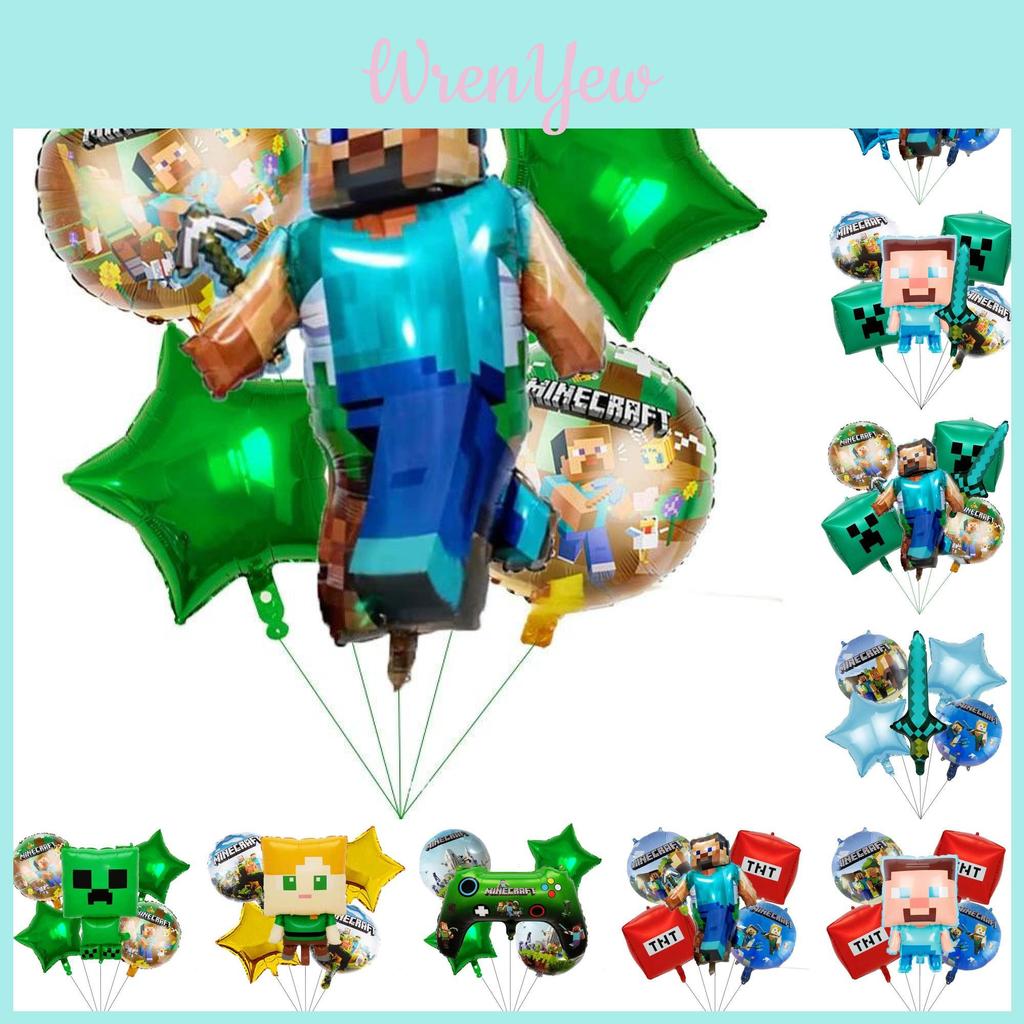Алюминиевые шары Roblox Minecraft для детской вечеринки по случаю дня рождения