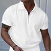 New Versatile Pure Cotton Sports Fitness Men'S Twill Polo Shirt, Business Casual Men'S Solid Color Short Sleeved T-Shirt
