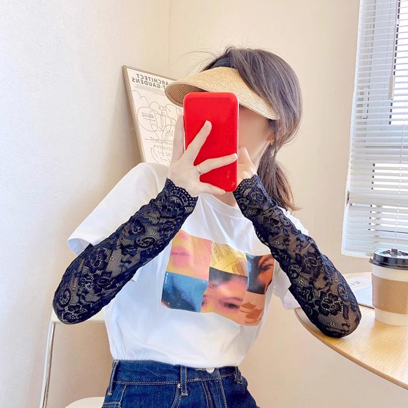 1 пара однотонных варежек без пальцев с защитой от ультрафиолета, тонкие рукава, мягкие дышащие многофункциональные солнцезащитные перчатки