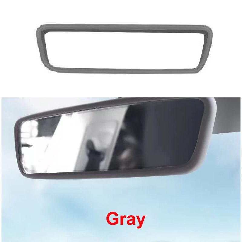 Rear View Mirror Protector Frame Cover For Tesla Model 3 Y Juniper Highland 2026 2025-2020 Center Console Rearview Trim Silicone