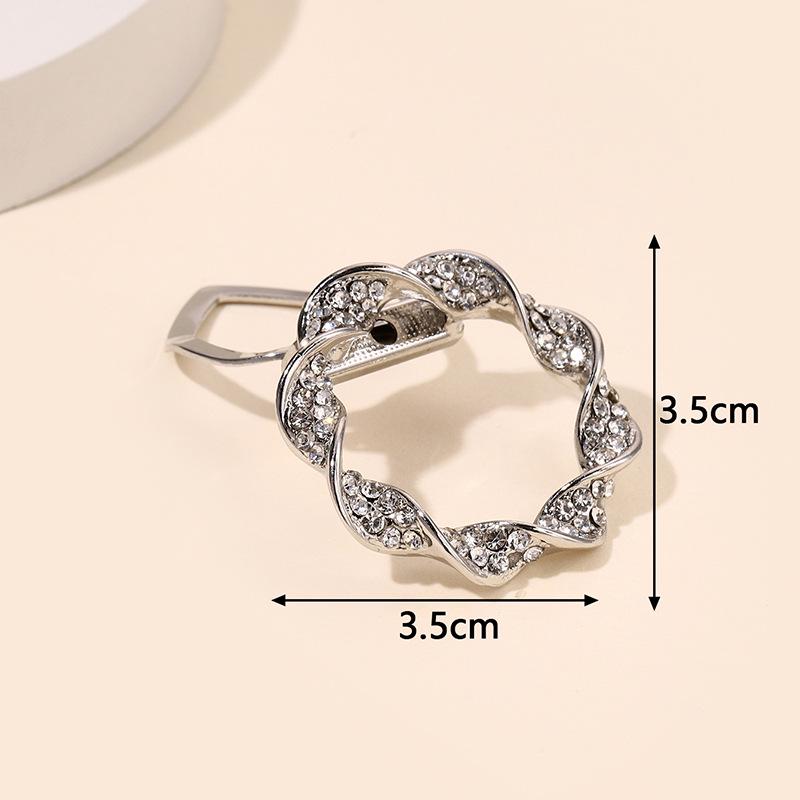 High-End Dual-Purpose Flower Brooch & Scarf Buckle Corsage Pin