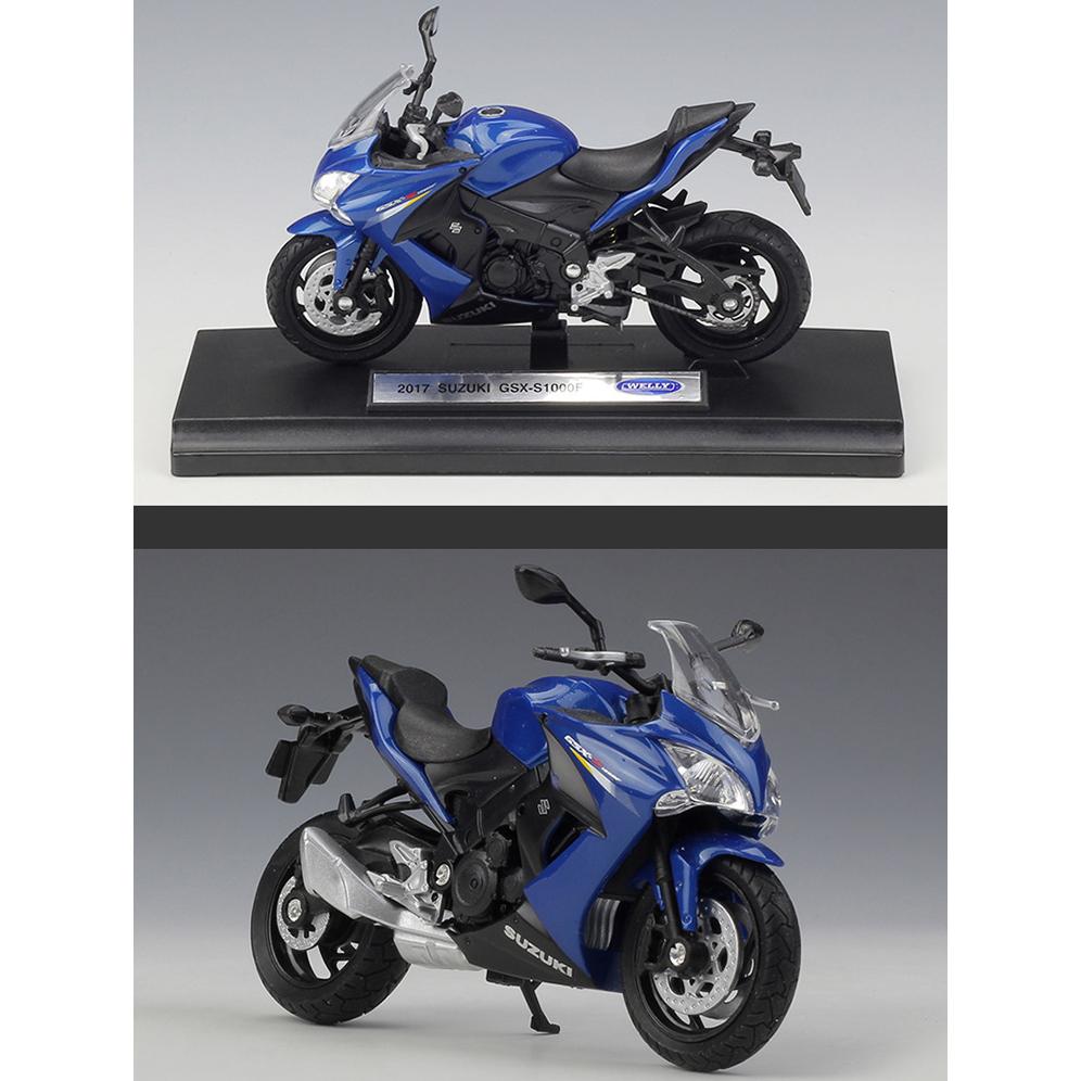 Масштаб 1/18 Welly Suzuki GSX S1000F, модель мотоцикла из сплава, литье под давлением, металлические игрушечные транспортные средства, модель мотоцикла, коллекция высокой имитации, детские подарки