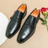 Fashion Fashion New Men Pointed Black Brown Monk Strap Casual Dress Homecoming Shoes Designers Male Formal Loafers Wedding Footwear