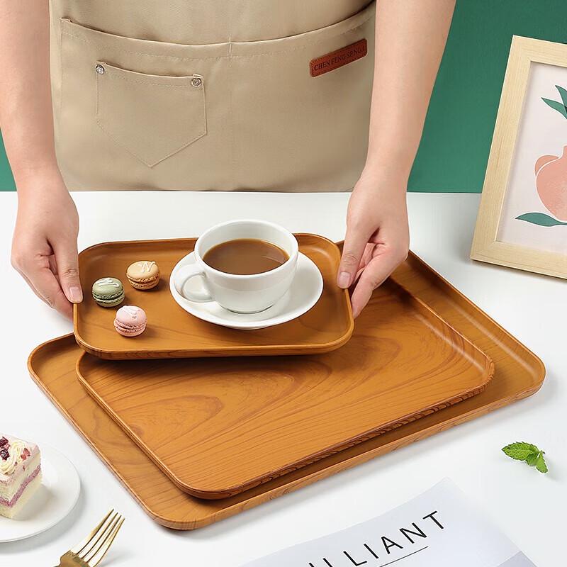 Japanese Style Imitation Wood Grain Serving Tray