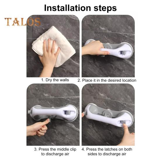 1/2 шт. Подлокотник для ванной комнаты, прочные поручни с присоской, душевое кресло, пожилая ванная комната, защитный поручень, без инструментов, помощь при стоянии