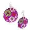 [J7118] - Purple 'Vahiné' Designer Earrings