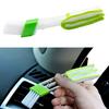 Mini Car Vent Cleaning Brush Automotive Ventilation Pen Double End Microfiber Cloth Cover Air Conditioning Cleaner Dusting Detailing Tool