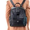 Кожаный рюкзак женский черный первый слой коровьей кожи женский рюкзак модная универсальная мягкая кожаная женская сумка
