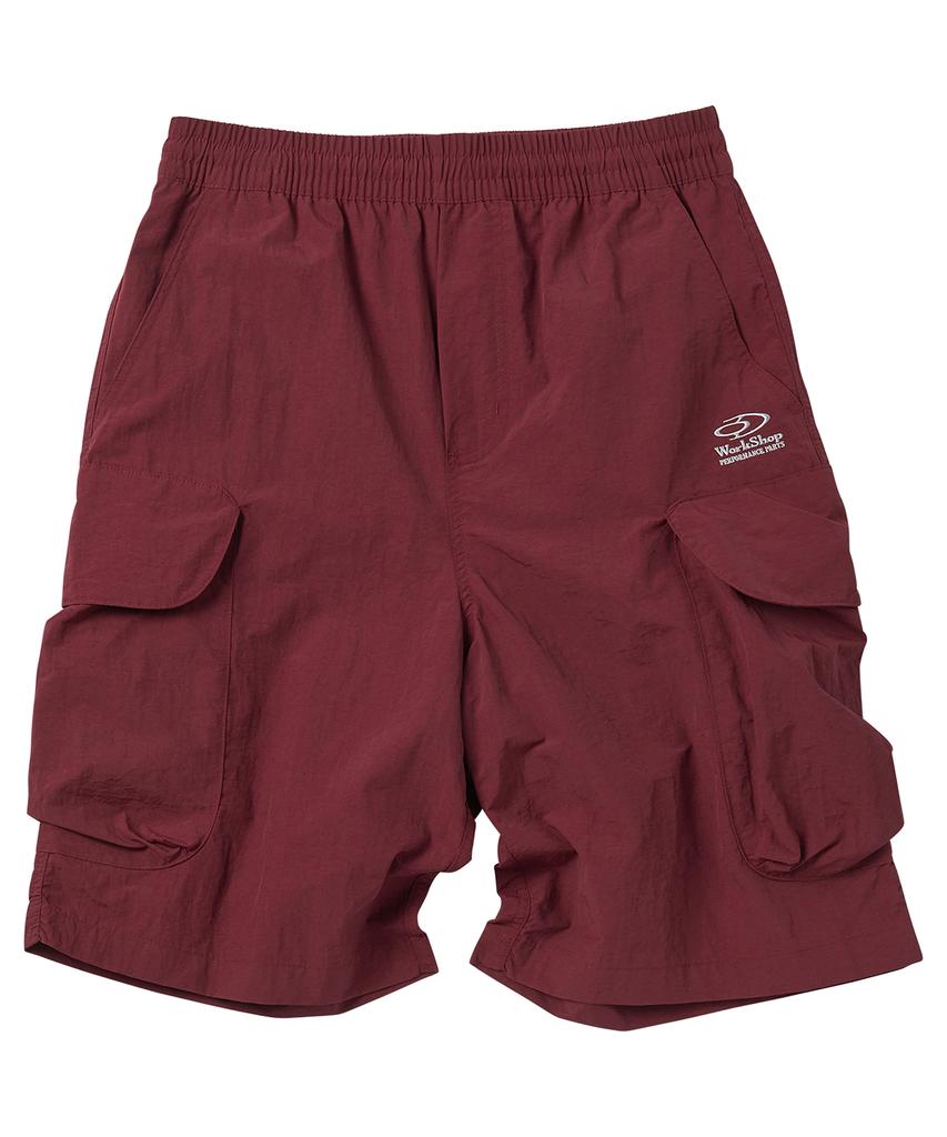TRAVEL [Set] Nylon Round Cargo Shorts + Nylon Curved Piping Line Shorts Package